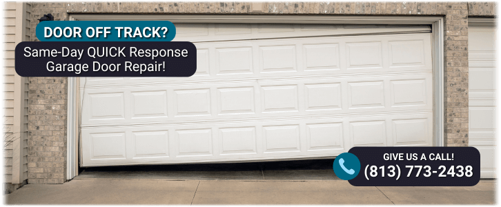 Garage Door Off Track In Valrico FL